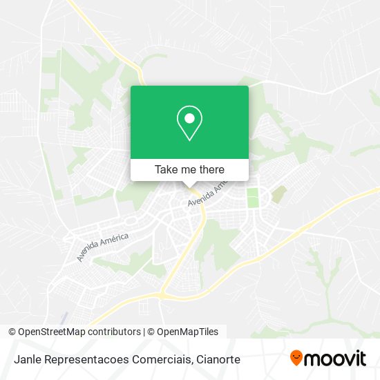 Janle Representacoes Comerciais map