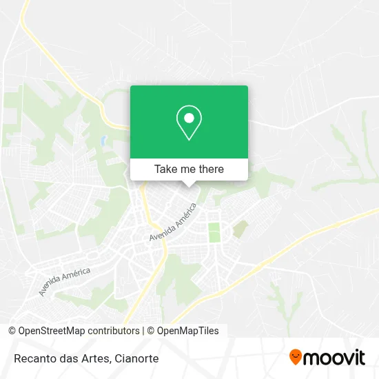 Recanto das Artes map