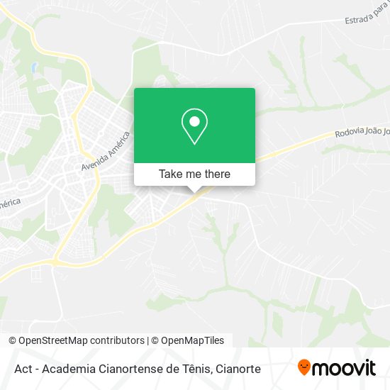 Mapa Act - Academia Cianortense de Tênis