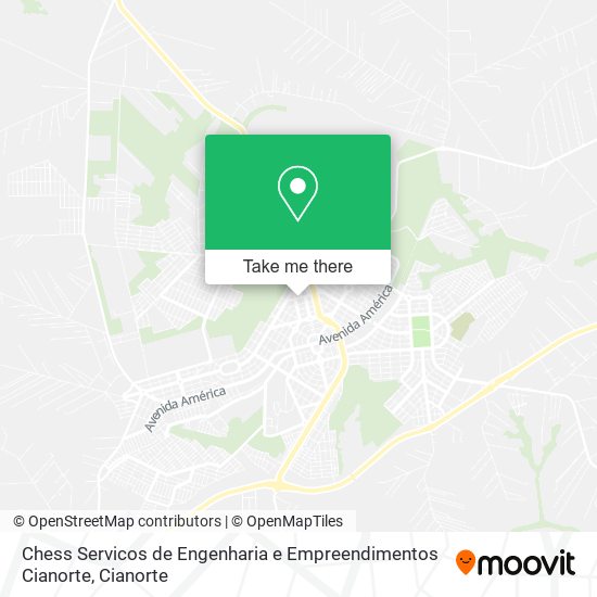 Mapa Chess Servicos de Engenharia e Empreendimentos Cianorte