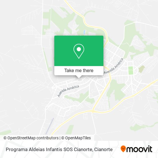 Programa Aldeias Infantis SOS Cianorte map