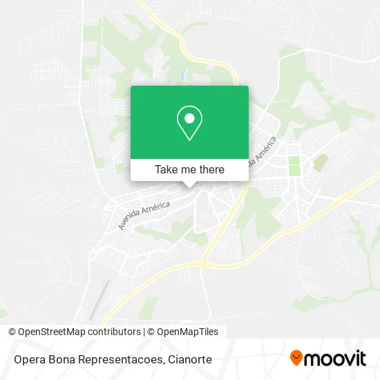 Opera Bona Representacoes map
