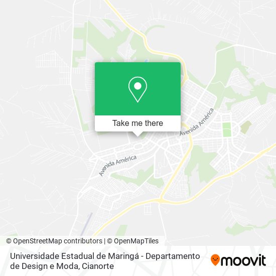 Universidade Estadual de Maringá - Departamento de Design e Moda map