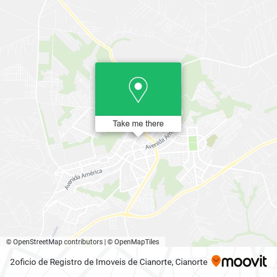 Mapa 2oficio de Registro de Imoveis de Cianorte