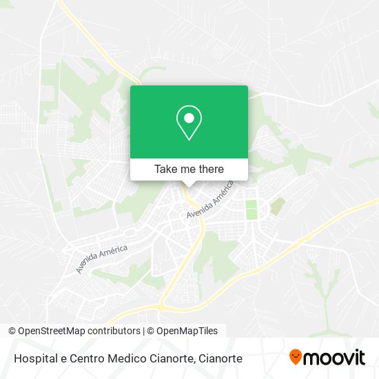 Mapa Hospital e Centro Medico Cianorte