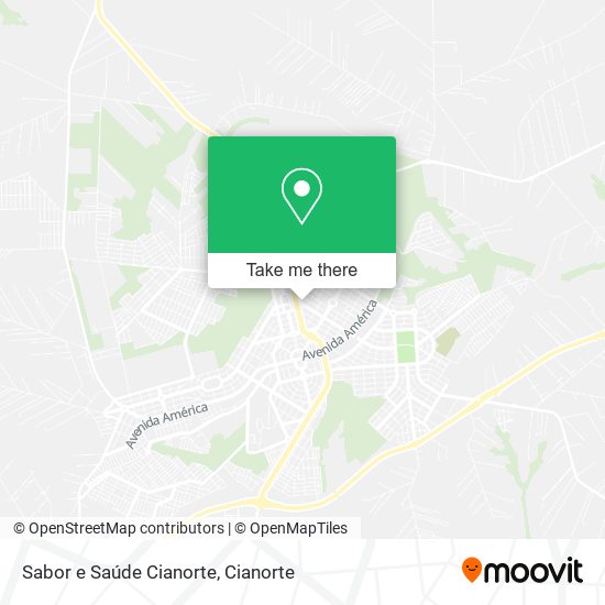 Sabor e Saúde Cianorte map