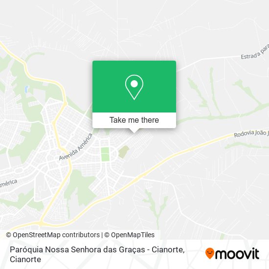 Mapa Paróquia Nossa Senhora das Graças - Cianorte