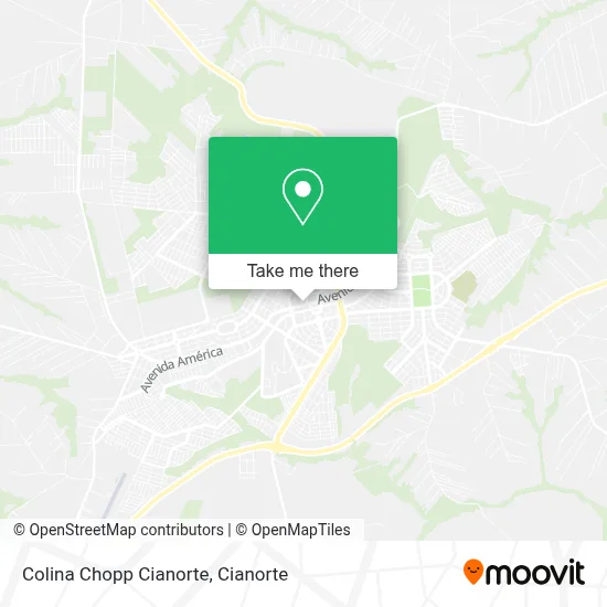 Colina Chopp Cianorte map