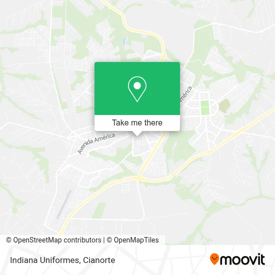 Indiana Uniformes map