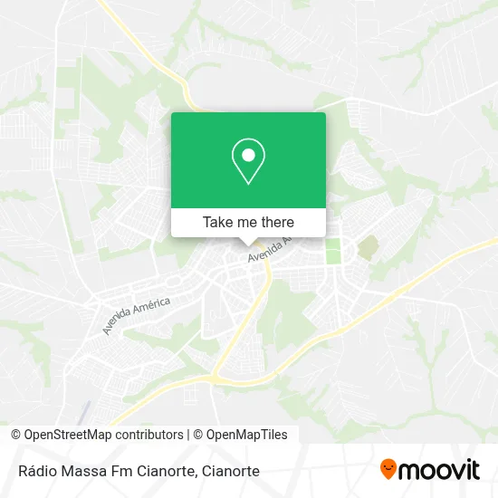 Rádio Massa Fm Cianorte map