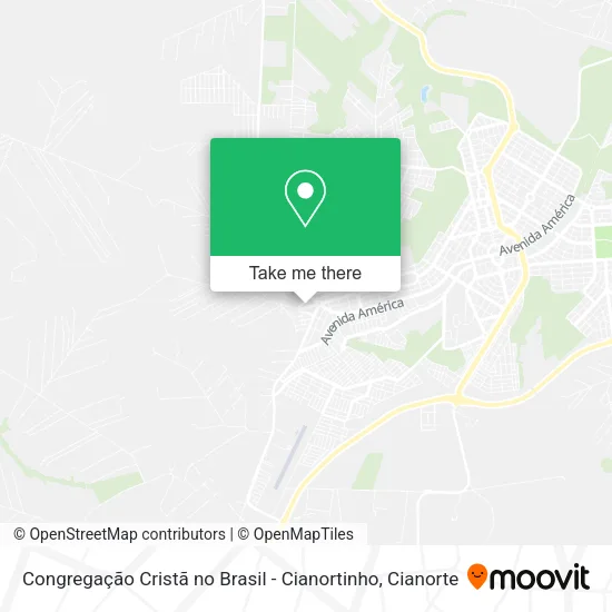 Congregação Cristã no Brasil - Cianortinho map