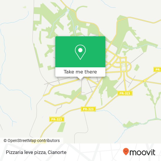 Pizzaria leve pizza map
