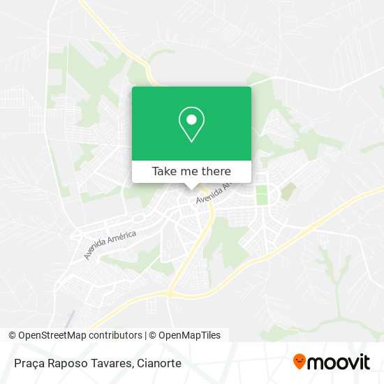 Mapa Praça Raposo Tavares