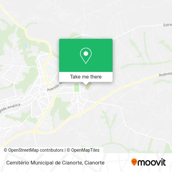 Cemitério Municipal de Cianorte map