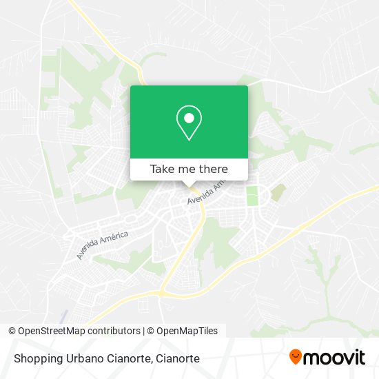 Mapa Shopping Urbano Cianorte