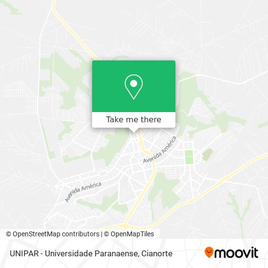 Mapa UNIPAR - Universidade Paranaense