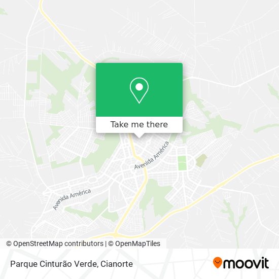 Parque Cinturão Verde map