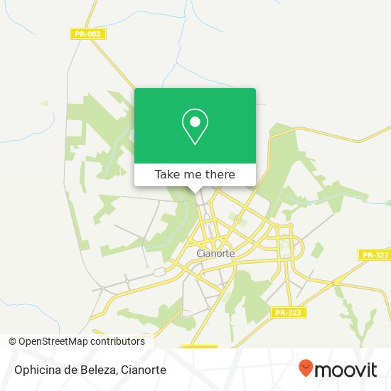 Ophicina de Beleza map