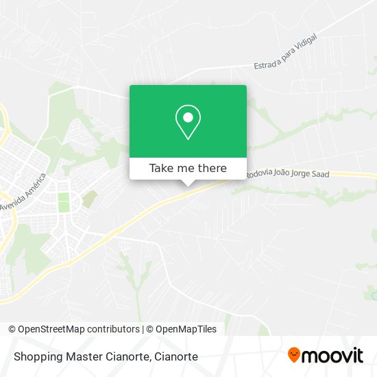 Shopping Master Cianorte map