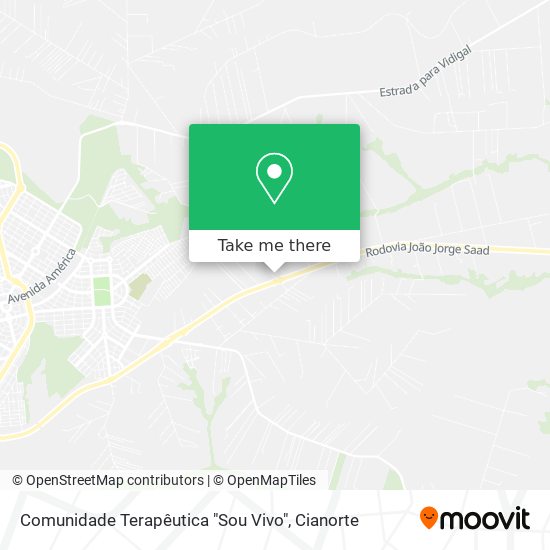 Mapa Comunidade Terapêutica "Sou Vivo"