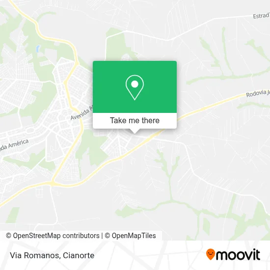 Via Romanos map