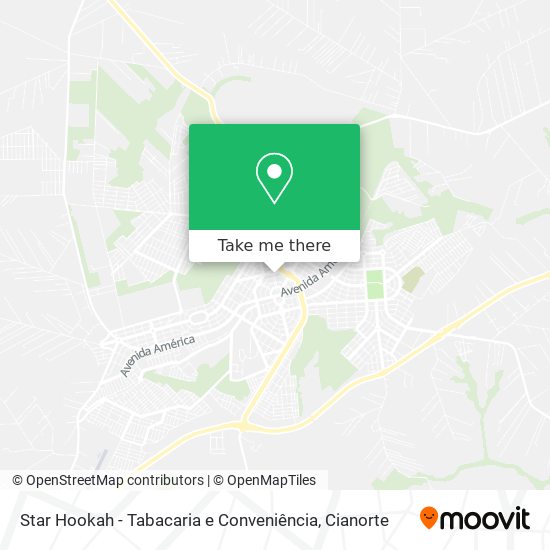 Mapa Star Hookah - Tabacaria e Conveniência