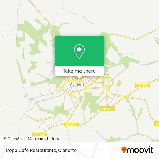 Copa Cafe Restaurante map