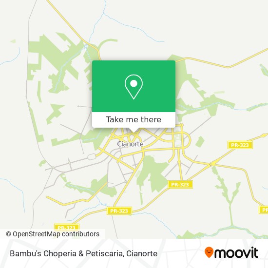 Mapa Bambu's Choperia & Petiscaria