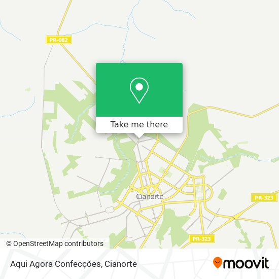 Aqui Agora Confecções map