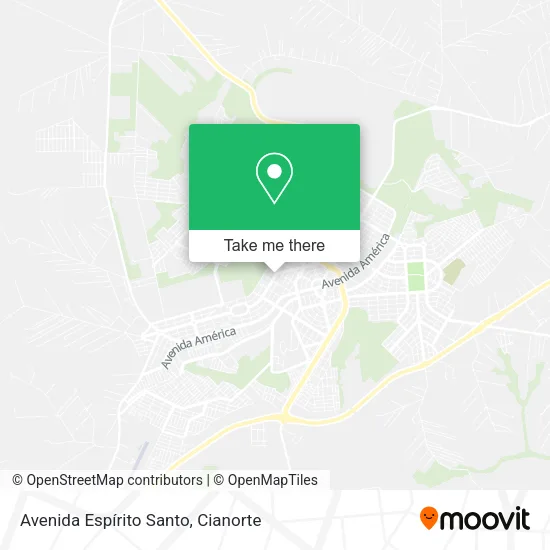 Avenida Espírito Santo map