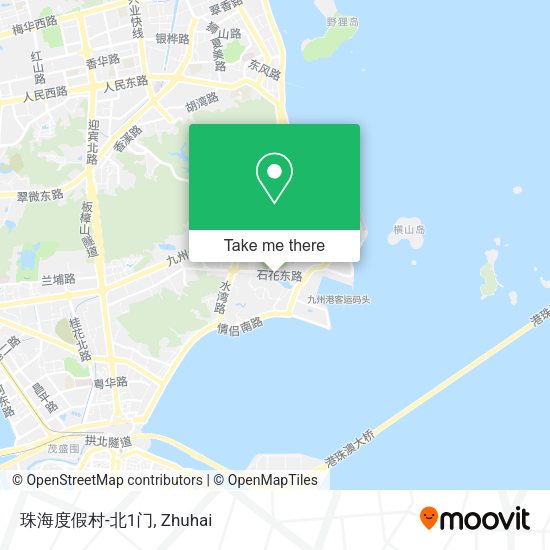 珠海度假村-北1门 map