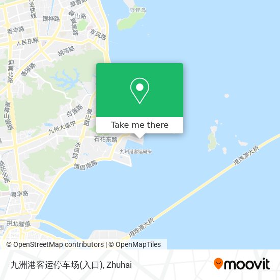 九洲港客运停车场(入口) map
