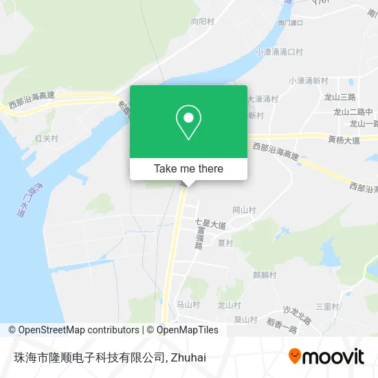 珠海市隆顺电子科技有限公司 map