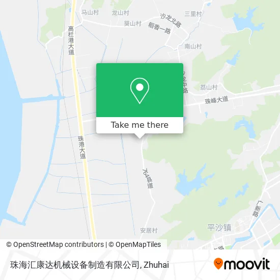 珠海汇康达机械设备制造有限公司 map
