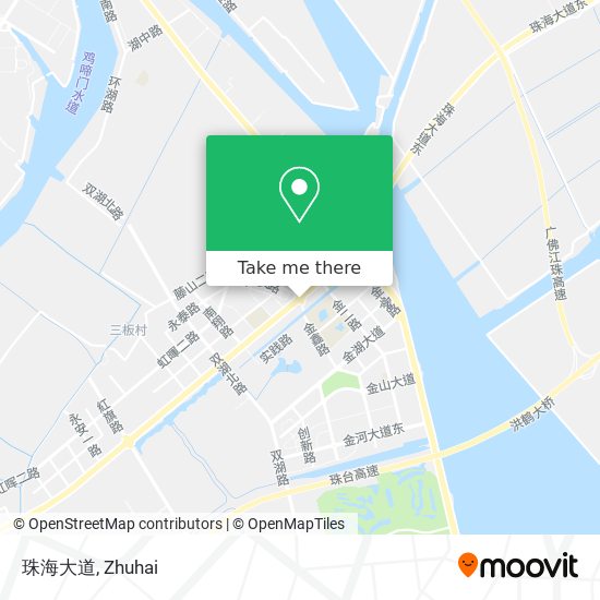 珠海大道 map