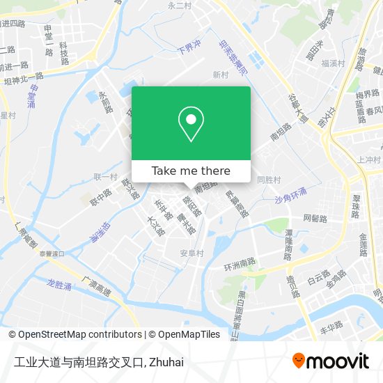 工业大道与南坦路交叉口 map