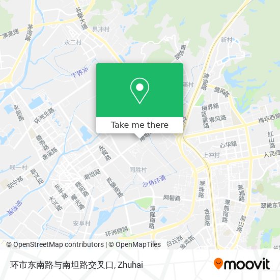环市东南路与南坦路交叉口 map
