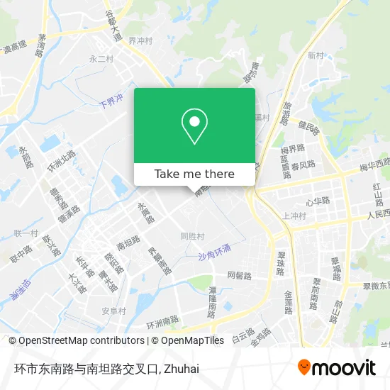 环市东南路与南坦路交叉口 map
