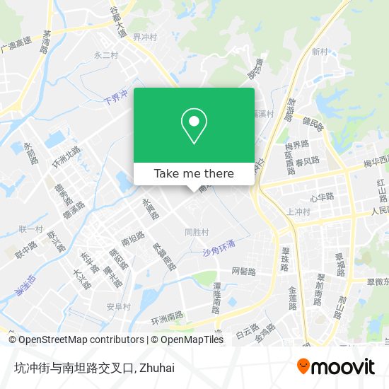 坑冲街与南坦路交叉口 map