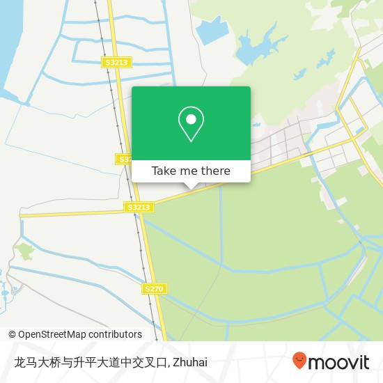 龙马大桥与升平大道中交叉口 map