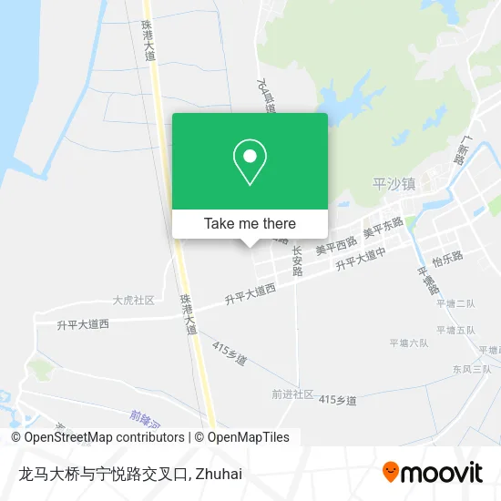 龙马大桥与宁悦路交叉口 map