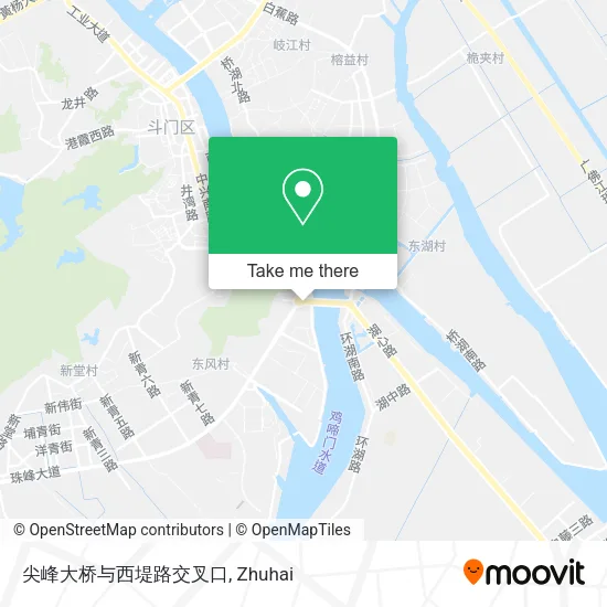 尖峰大桥与西堤路交叉口 map