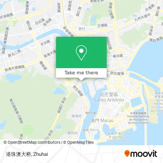 港珠澳大桥 map