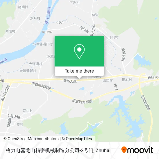 格力电器龙山精密机械制造分公司-2号门 map