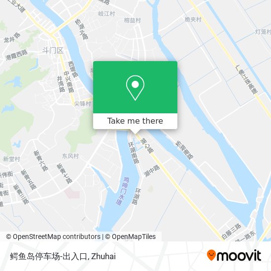鳄鱼岛停车场-出入口 map