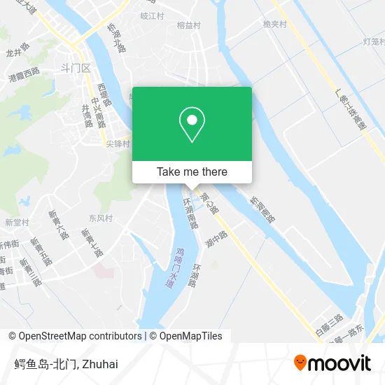鳄鱼岛-北门 map