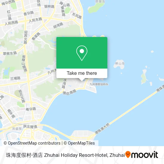 珠海度假村-酒店 Zhuhai Holiday Resort-Hotel map