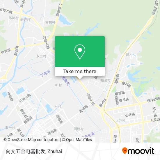 向文五金电器批发 map