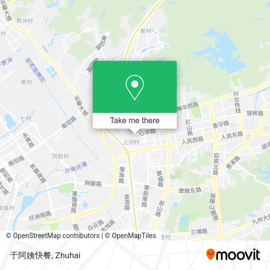 于阿姨快餐 map