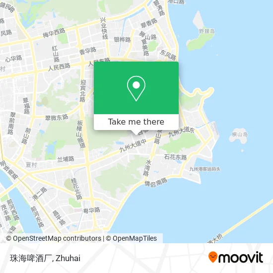 珠海啤酒厂 map